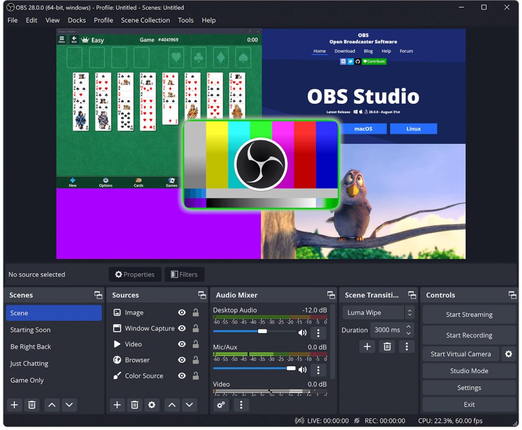图片[1]-OBS Studio 免费开源直播推流工具 官方版 for Windows 镜像分流下载-芝士无限