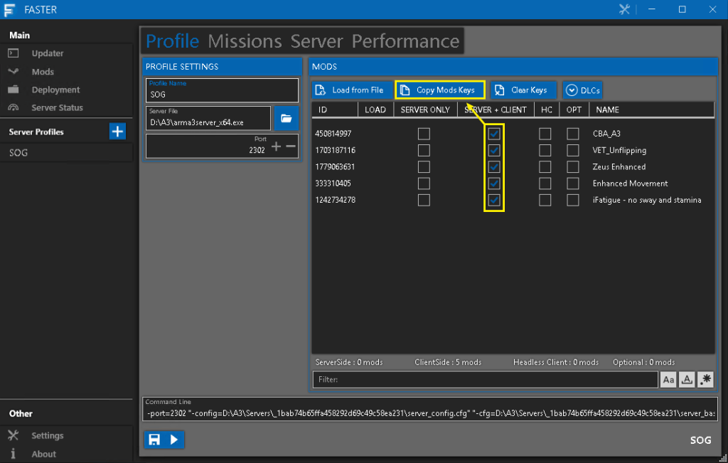 图片[2]-《ARMA3（武装突袭3）》开服工具 FASTER 设置服务器要求、可选、不允许加载模组-芝士无限