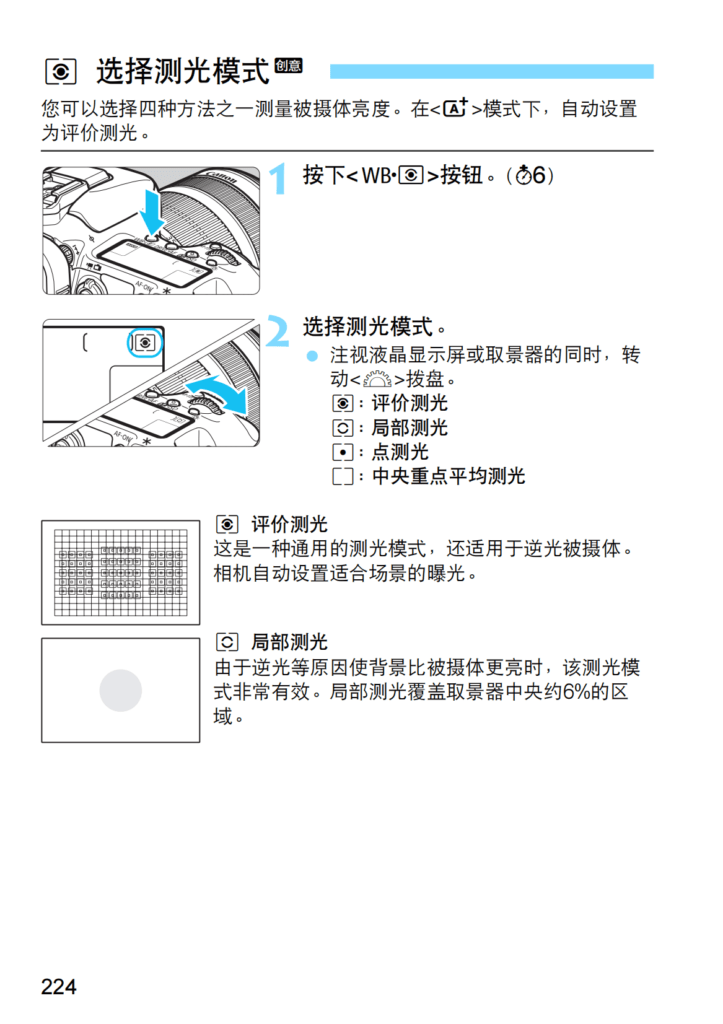 图片[10]-佳能单反相机 EOS 7D Ⅱ 档位与测光模式详解【符说明书下载】-芝士无限